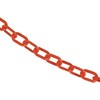 Mr. Chain Plastic Barrier Chain, Traffic Orange, 1-Inch Link, 25-Foot