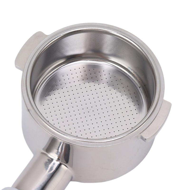51mm Bottomless Portafilter 2 Ears Stainless Steel Basket and Redwood