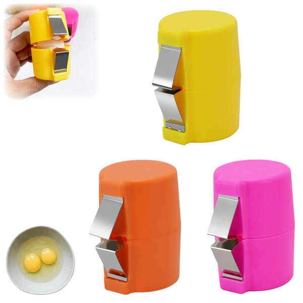 3pcs Eggshell Opener Set, 2024 Updated Handheld Egg Cracker Tool,