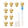 Aokin 10 Pcs MK10 Nozzles 3D Printer Nozzles 0.2/0.3/0.4/0.5/0.6/0.8/1.0mm and