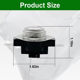 Replacement 395155 Dryer Manual Reset Thermostat Part Compatible With Fisher & Paykel Dryer 675936 AP6790708 Manual Thermostat,dryer Thermostat