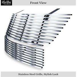 Compatible with 07-09 Saturn Aura Stainless Steel Billet Grille Combo S87896C
