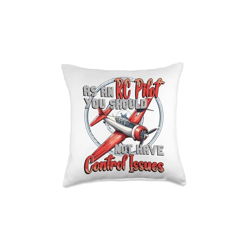Model Aircraft Rc Airplane Pilot Rc Plane Throw Pillow