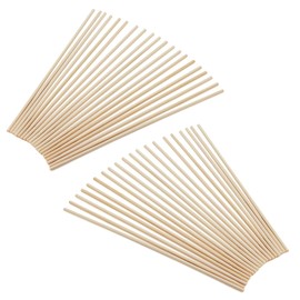 JOIKIT 100 Pcs 30cm / 12 Inch Dowel Rods, 5mm Natural Wooden Dowel Rods,Unfinished Round Wood Sticks, Hardwood Sticks for DIY, Art Work