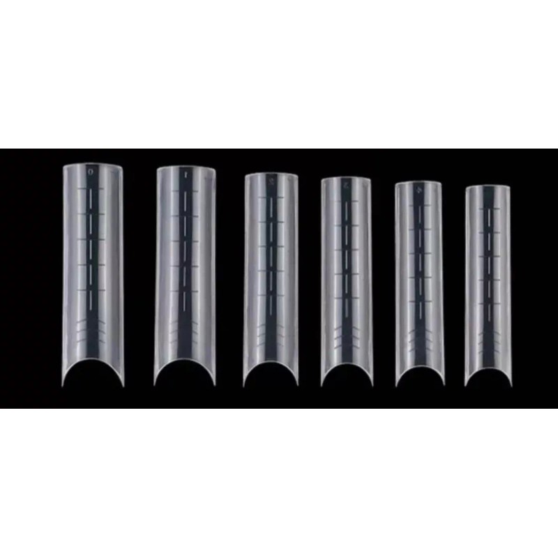 Zeiry nails Tips Dual System Curva C Xxl Polygel Acrígel