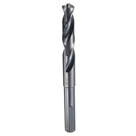 HARFINGTON 14mm Drill Bit 1/2" Reduced Shank 3-Flat 4341 High Speed Steel 118 Degree Split Point for Plastic Wood Copper Aluminum Iron Medium Soft Metal