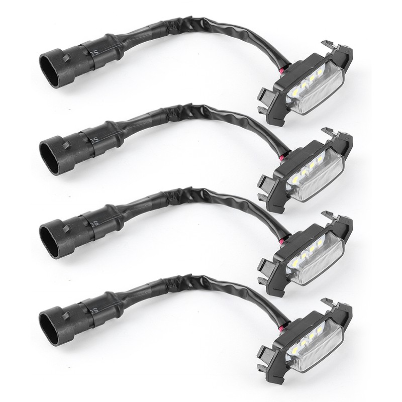 4pcs 12V Car LED Grille Light High Brightness Accessory Fit