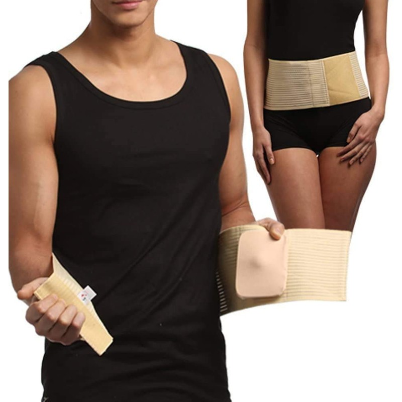 DELUXE MEDIZINISCHE NABELBRUCH BANDAGE Hernie Gurt Eingeweidebruch Gürtel Bruch Bauch