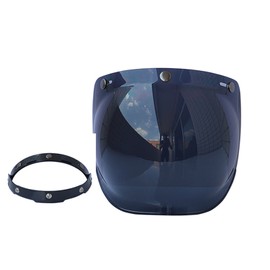 Motorcycle Anti-UV Anti-Scratch Helmets Lens  Bubble Visor Wind Shield Lens Universal for Standard 3-Snap Open Face Helmets