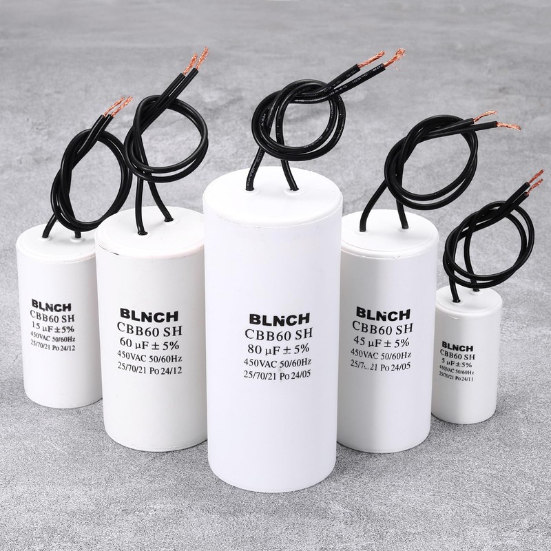 sourcing map CBB60 Running Capacitor, 35uF 450V 2 Wire Electric