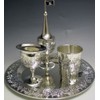 Jerusalm Design Silver Plated 4 Piece Havdalah Set