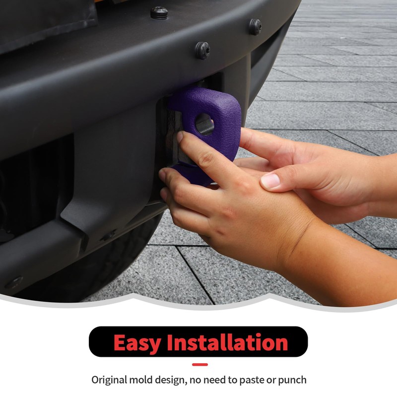RT-TCZ Tow Hook Covers Bumper Tow Hook Covers Rubber Protector