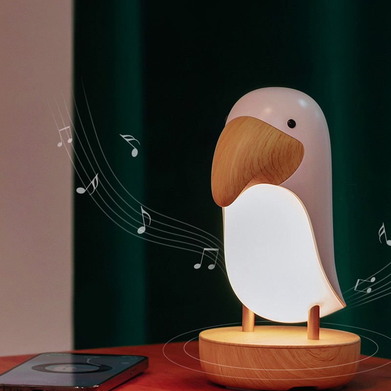 Innovative Bird Night Lamp ABS Breathing Night Light USB Charging
