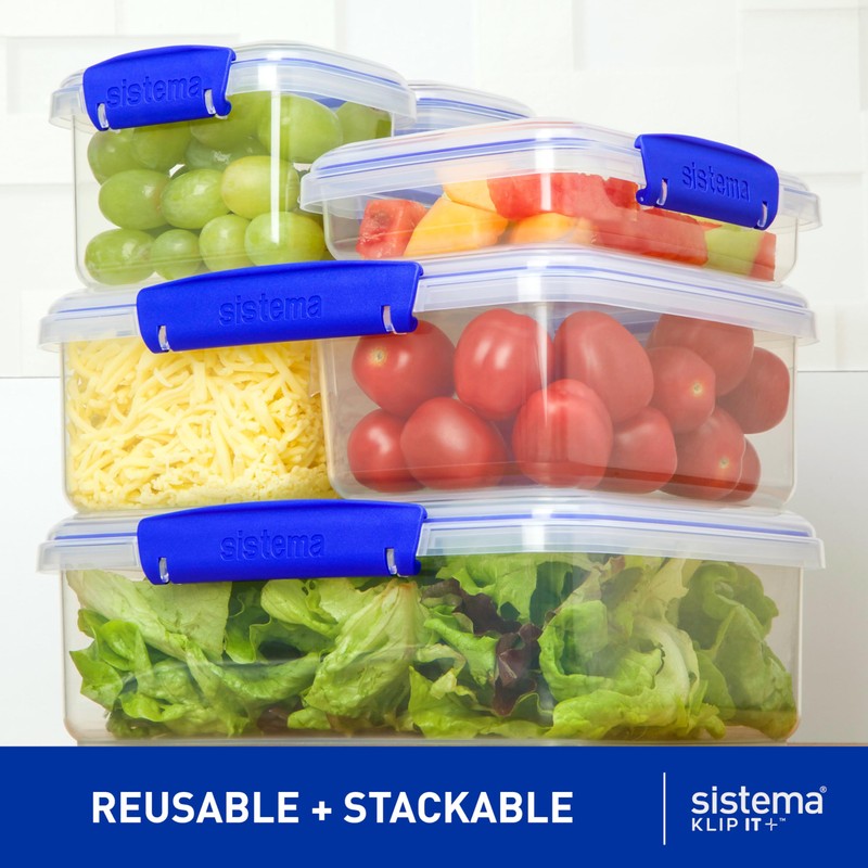 Sistema KLIP IT Rectangular Collection Food Storage Container, 101 oz./3