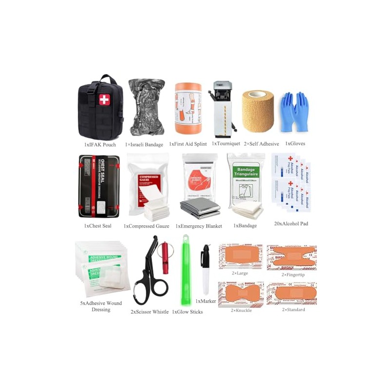 Kit IFAK de trauma con torniquete de combate | Sello