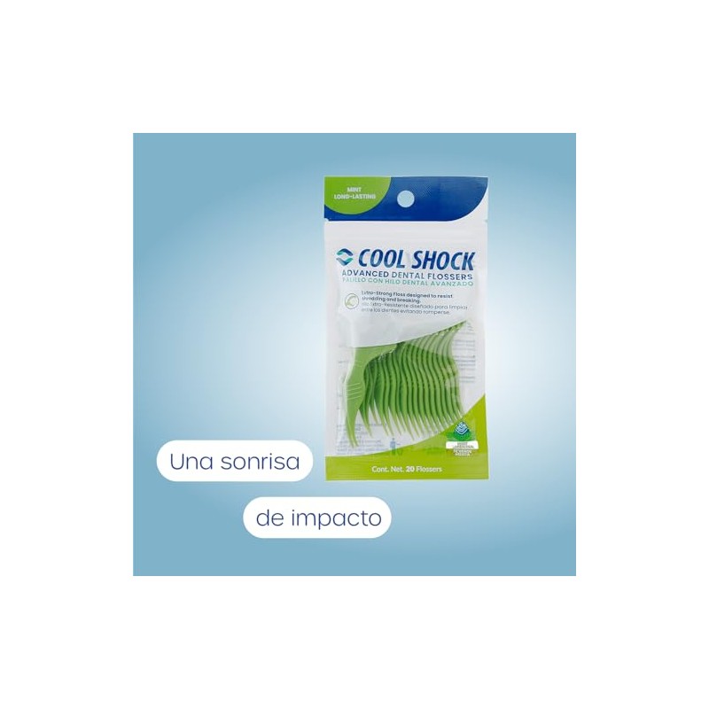 Cool Shock | Flossers de Té Verde y Menta. 4