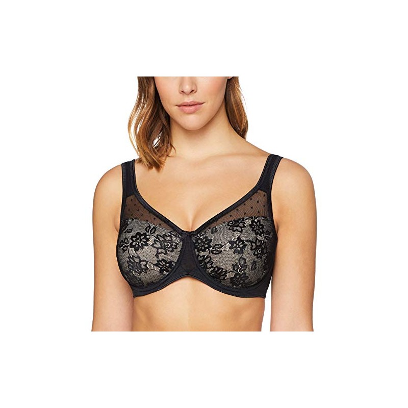 Lascana Women's Mimimizer Minimiser Bra, Black (Black-nougat 21711)