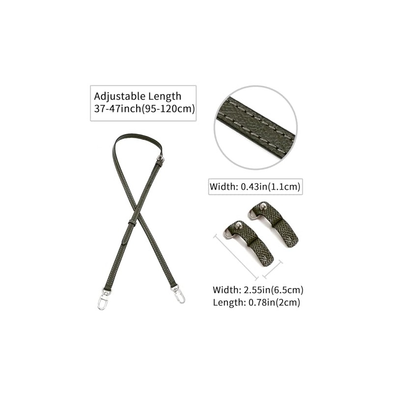 Purse Straps Replacement, Leather Handbag Crossbody Shoulder Strap Kit Adjustable