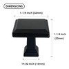 Syngrow 1 Pack Cabinet Pull Knobs Matte Black Kitchen or