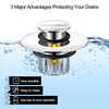 coamanug Bathtub Stopper | Shower Drain Hair Catcher, Pop-up Tub