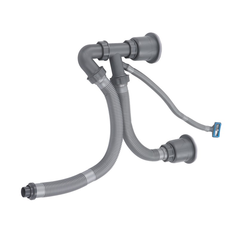 Kitchen Sink Double Hose Drain Kit Quick Draining Expandable Multiple