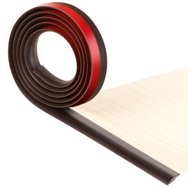 BNELL Floor Transition Strip Self Adhesive-PVC Carpet & Floor Edging Trim Strip,Threshold Transitions Suitable for Threshold Height Less Than 7mm (9.84FT_Walnut Grain)