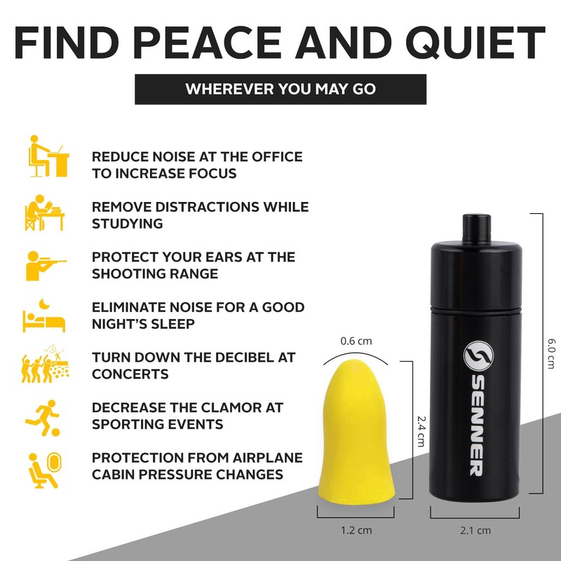 Senner ® SchaumPro Hearing Protection for a Peaceful Sleep or
