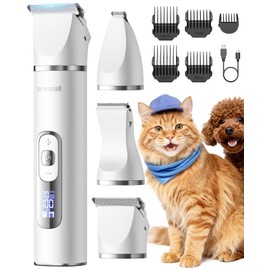 oneisall Quiet Cat Clippers for Matted Hair, 3 in 1 Cat Grooming Kit