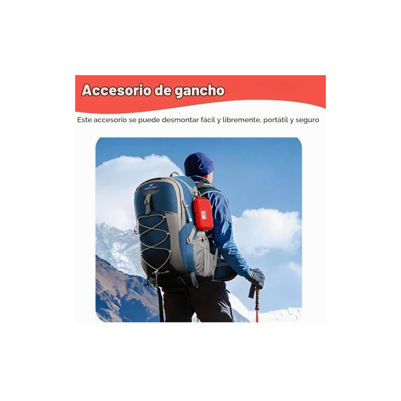 Yosoo Health Gear Estuche Protector Impermeable Antigolpes ABS, Rojo, 1