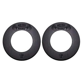Micro Gainz Olympic Fractional Weight Plate Sets of 2 Plates .25LB-1.25LB (Choose Set)-Designed for Olympic Barbells, Used for Strength Training and Micro Loading, Made in USA (1)