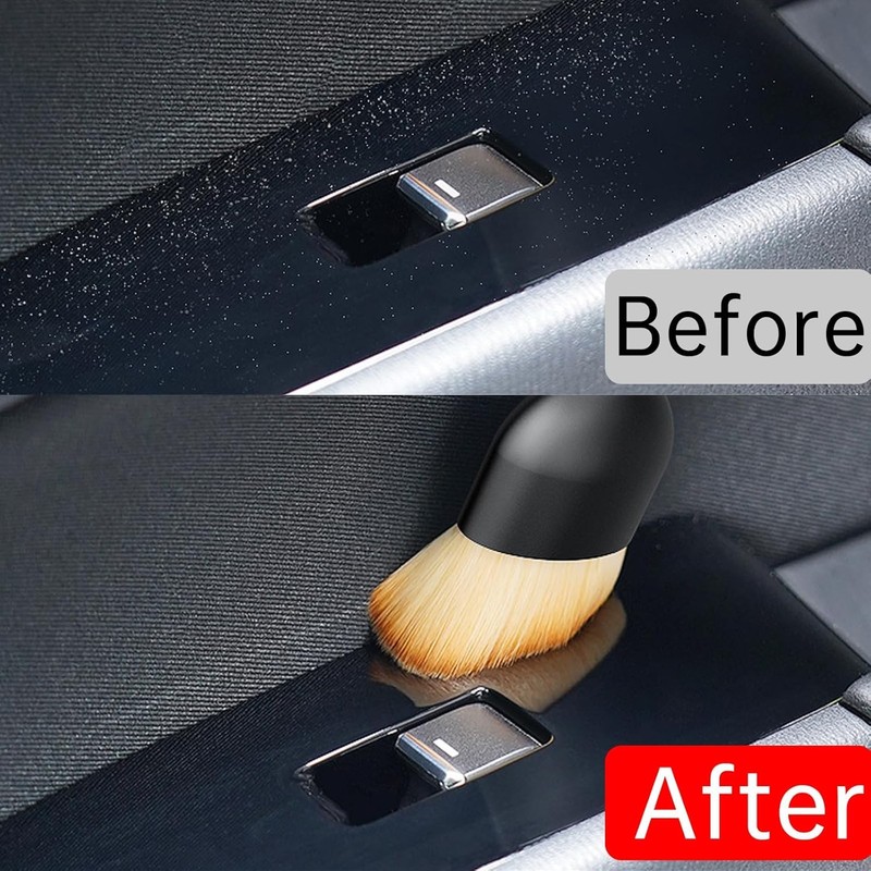 Zerkbiey Car Detailing Brush Dusting Brush, Car Interior Detailing Brush