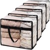 SGHUO Blanket Storage Bags 60L Extra Large Plastic Vinyl Clear