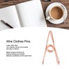 60pcs Wire Clothes Pins Antislip Creativity Metal Wire Hollow Out