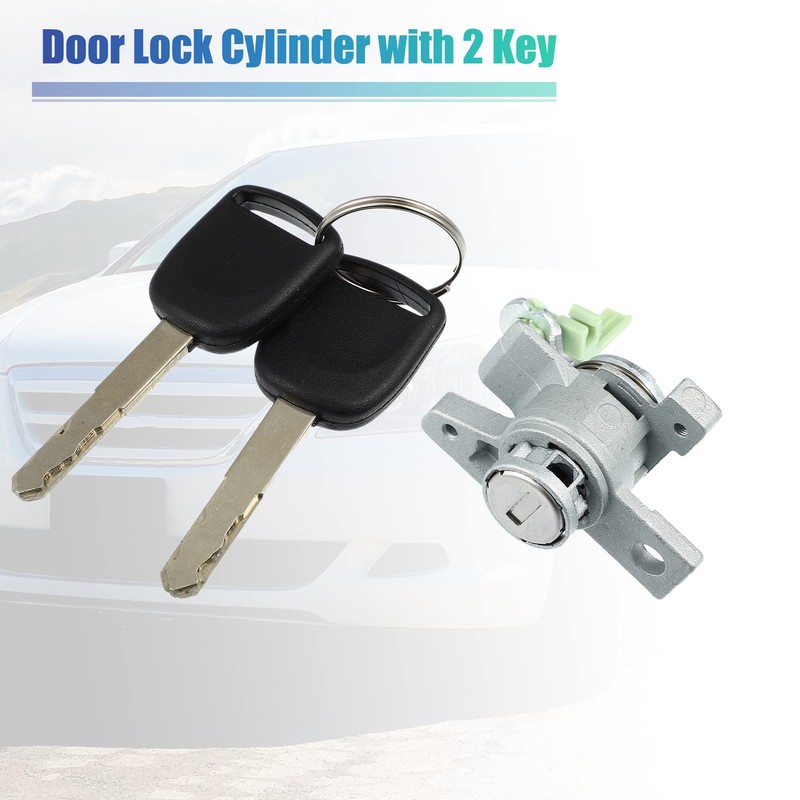 X AUTOHAUX 1 Set Door Lock Cylinder Set Kit with