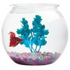 Aquatic Wonder 1 Gallon Fish Bowl: Round Crystal Clear Plastic