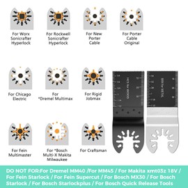 Protoiya 87 PCS Oscillating Tool Blades, Wood Metal Plastic Quick Release Oscillating Multitool Saw Blades Accessories with Sandpaper Compatible with Milwaukee, Makita, Ryobi, Rockwell, Bosch
