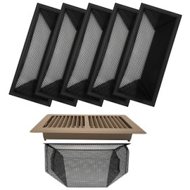 MODERN WAVE - Floor Air Vent Cover Screen - Floor Register Trap Mesh Filter Net (5-Pack, 4"x10")