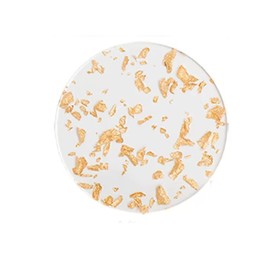 2pcs Acrylic Round Coasters Gold Foil Drink Coasters Coffee Heat Proof Drink Cup Mat for Kinds of Cups Home Kitchen Drinks Protect Furniture Tabletop