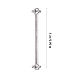 4Pcs RC Car Drive Shaft, T Power Metal Front Rear Drive Shaft 5cm/1.96in RC Transmission Shaft Spare Parts for A959/A949/A969/A979/K929-B RC Car