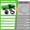 HOKINETY Synthetic Winch Rope Kit - 1/4" x 50' 10000