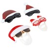4pcs Santa Claus Cute Christmas Eyeglasses Costume Party Glasses Photography