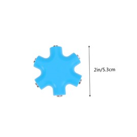 NOLITOY Hexangular Earphone Splitter Adapter Way Audio Connector for Music Players and Compatible Devices Share Audio Output