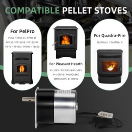 VORGENS SRV7000-670 Auger Feed Motor, Fit for Pelpro PP70, PP130, PP150, PP60, PPC90, TSC90 & ‌Pleasant Hearth PH35PS Pellet Stove - Replace 2RPM ‌Synchronous Heatilator Feed Motor 120V 60Hz