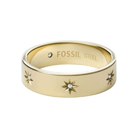 Fossil Women's ring Sutton Shine Bright stainless steel gold color, JF03874710
