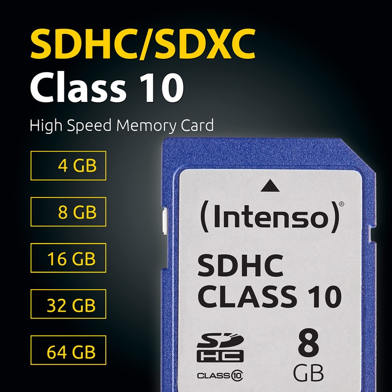 Intenso 3411460 8GB SD Memory Card