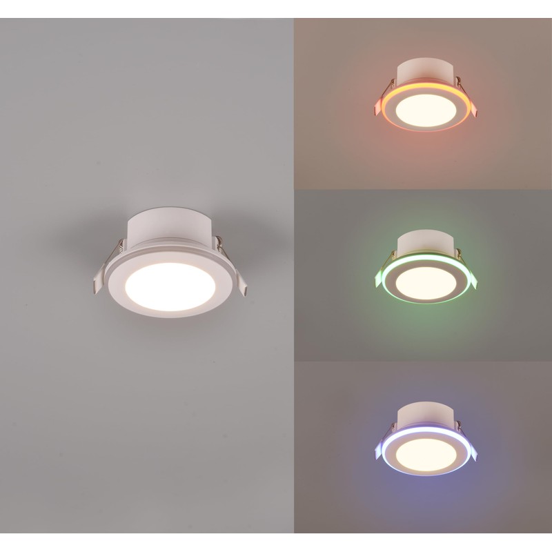 Trio Leuchten Argus 653610131 LED Recessed Light Plastic Matte White