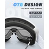 RIOROO Ski/Snowboard Goggles for Men Women, OTG Snow Goggles Anti