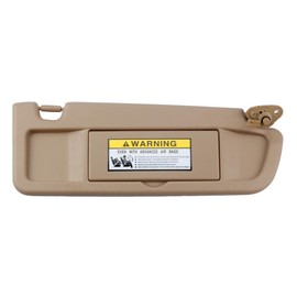Dasbecan Beige Right Passenger Side Sun Visor Compatible with Honda Civic 2006-2011 Replaces# 83230-SNA-W01ZB