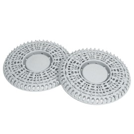 ICEICE Bathtub and Shower Drain Hair Catcher - 2 Pack Premium Silicone Drain Cover for Bathroom, Tub, and Shower - Heavy-Duty Hair Trap Stopper, Easy to Clean, 5.5 Inch, Grey
