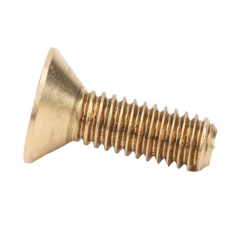 50Pcs Flat Hex Socket Screw Copper Countersunk Head Fastener Hardware